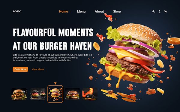 Fast Food landing page design